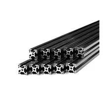 30mm Black T,Slot Aluminum, 10,Pack, 1 Meter Length for 3D Printer & CNC
