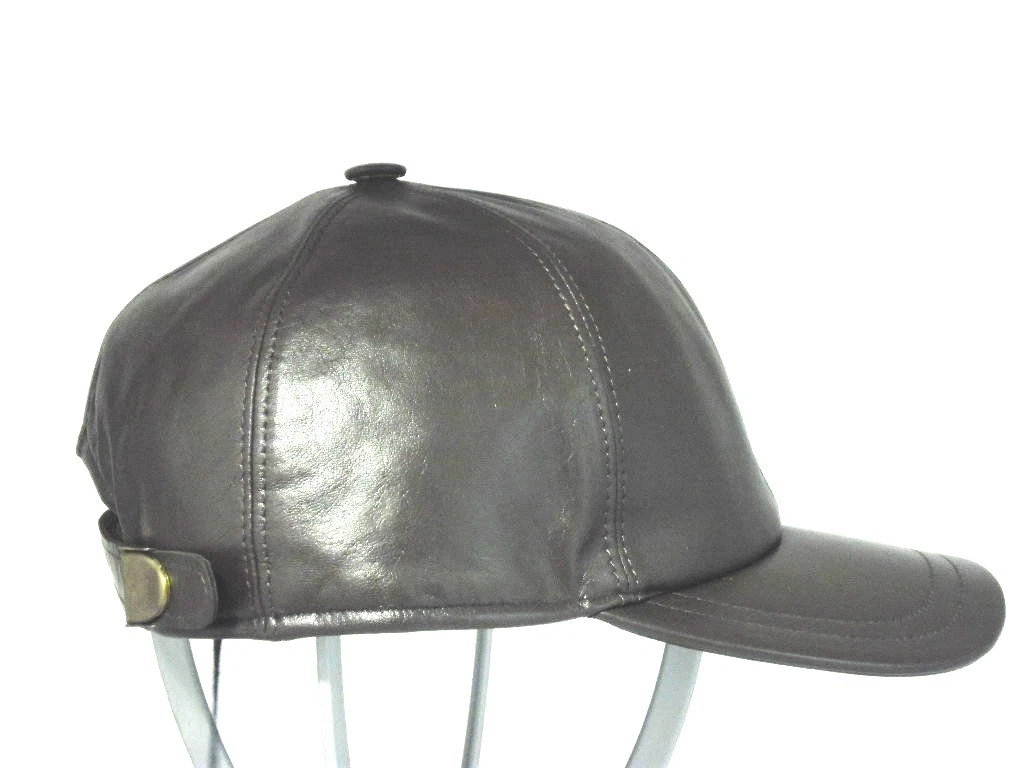 Smartwatch Uomo Militare Cappello Baseball In Vera Pelle D'Agnello - 11 Colori, Visiera Sportiva, Regolabile, Unisex Berretto Pelle Agnello - Foto 8