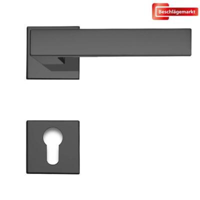 Türdrücker Linea Cali Rosettengarnitur eckig Corner Zincral anthrazit PZ