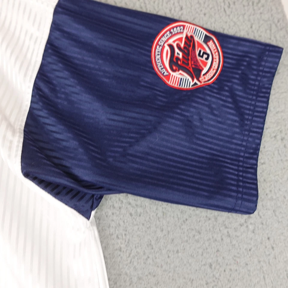 Vintage FUBU Baseball Jersey Mens XL White 05 Script Baggy Streetwear Button Y2K - Image 4 of 4