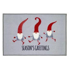 Bath Mat Soft  Absorbent Bath Rug Christmas Bathroom Accessories gnomes Walk C