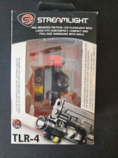 Streamlight TLR-4 Rail Mount LED Flashlight w Laser, 125 Lumens