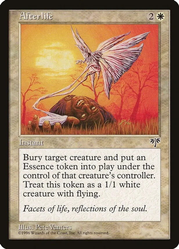 best afterlife cards mtg EXPENSIVE Uncommon Magic the Gathering You Might Know Have! (Many in recent sets!) Theyre Zombies in addition to their other types. Afterlife Mirage Light Play MTG