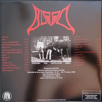 Blood - Impulse To Destroy LP 2024 Nuclear War Now! – ANTI-GOTH