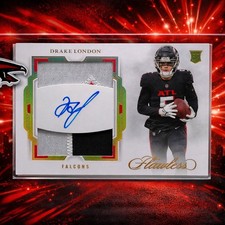 DRAKE LONDON - 2022 Flawless ROOKIE PATCH AUTO / AUTOGRAPH RPA - BLACK BOX 1/1