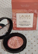 Laura Geller Makeup Baked Blush N Brighten APRICOT BERRY Marbleized Blush 0.16oz