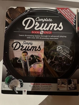 Complete Drums Book & DVD Simply Drums Series Learning Set New Open Box