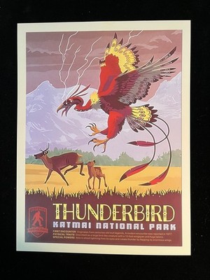 Legends Of The National Parks  2025 Calendar 8 x 10 Thunderbird Katmai Nat. Park