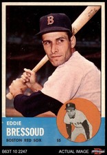 1963 Topps #188 Eddie Bressoud Red Sox 7.5 - NM+