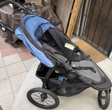 Graco Jogger Stroller Black Blue Single Seat Rubber Tires Five-point Harness