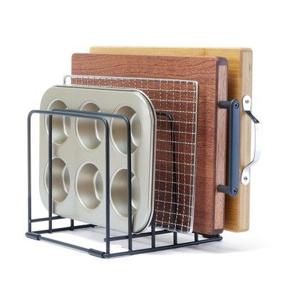 Cutting Board Organizer,Kitchen Cabinet Organizer,Divided Rack with 5 Slots f...