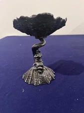 Rare Barker Ellis England Silver Plate Figural Salt Cellar Putti Dolphin Shell