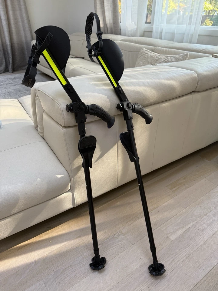 Ergobaum 7g Ergonomic Crutches, Balance Strong Performance Walking Companion - Image 2 of 4