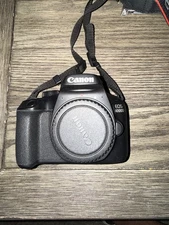 Canon EOS 4000D / DSLR Camera Black, NO CHARGER Body Only Does Have Battery