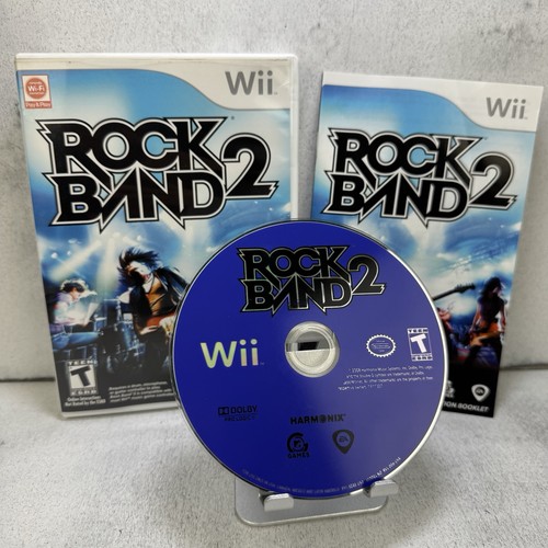 Rock Band 2 (Nintendo Wii, 2008) Complete CIB w/ Manual Tested & Working - Picture 2 of 9