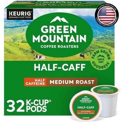 Rich Hazelnut Half-Caff K-Cup Pods - 32 Count, Kosher Certified & Sustainable