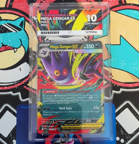 Mega Gengar EX 056/094 Me02: Phantasmal Flames Holo Double Rare English ACE 10