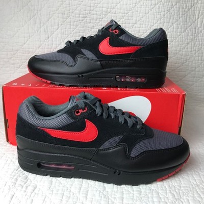 Nike Air Max 1 Essential Shoes Men s SZ 9 University Red Black FZ5808-008