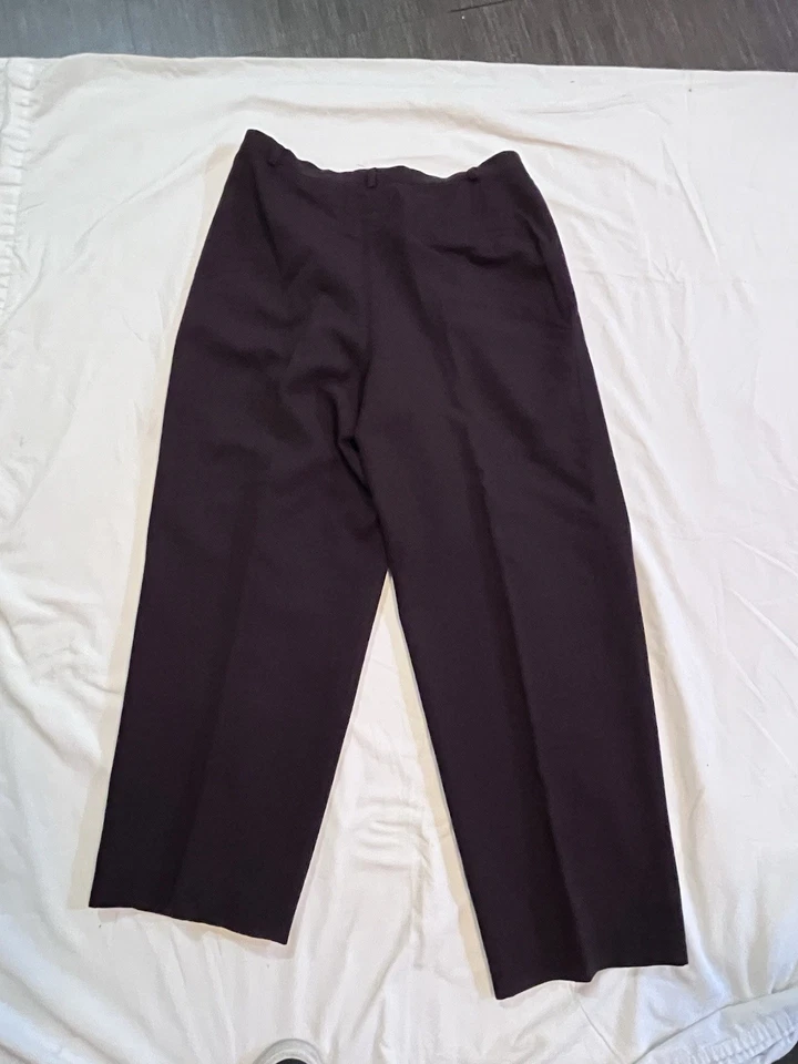 Austin Reed Womens Chocolate Wool Blend Dress Pants Size 14 Lined Work - Image 3 of 4