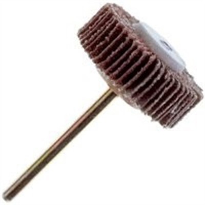 Dremel 503 Flap Wheel, 3/8 in Dia, 1/8 in Arbor, 120 Grit, Fine, Emery Cloth Abr