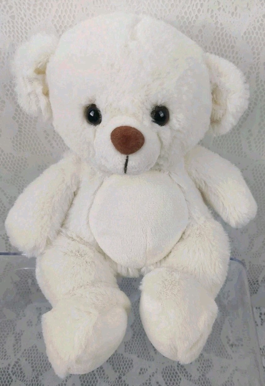 Just For You Teddy Bear Cream Off White Ivory 7" Plush Stuffed Animal Toy Doll 