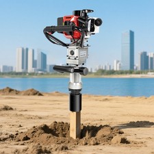 2 Stroke Post Driver Petrol Fence Knocker Concrete Jack Hammer Fencing Rammer