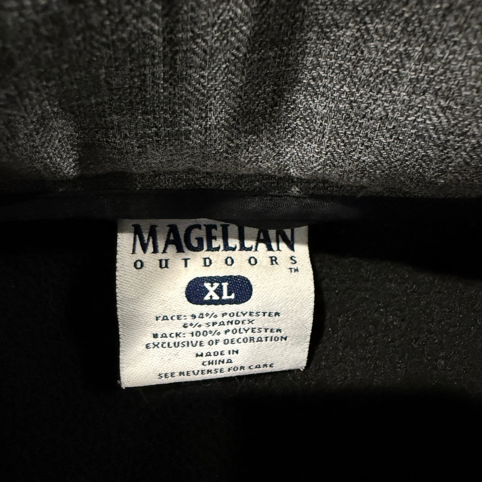 Magellan Outdoors Jacket Mens XL Gray Softshell Fleece Lined Full Zip Hiking image 2