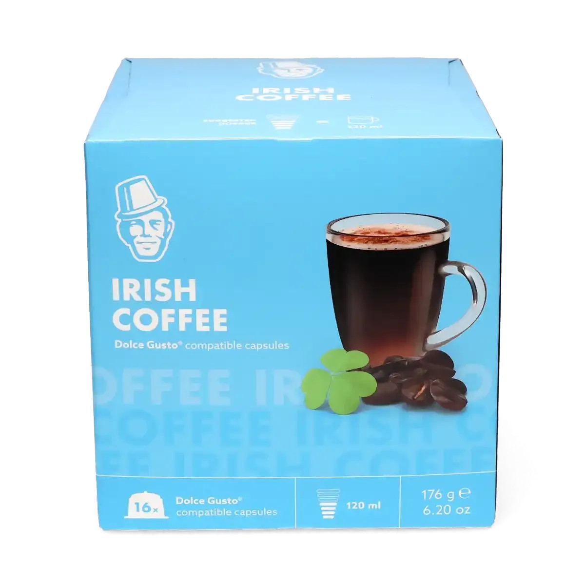Dolce Gusto coffee pods: IRISH COFFEE Flavor -1 box- 16 pods