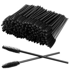 GUMIKE 100 Pcs Disposable Eyelash Mascara 3.9 Inch (Pack of 100), Black 
