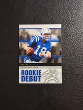 2005 Upper Deck Rookie Debut #41 Peyton Manning Indianapolis Colts Football card. rookie card picture