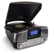 Trexonic Retro Record Player with Bluetooth, CD Players and 3-Speed Turntable...