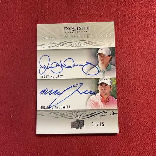 2014 Exquisite Collection Dual Endorsements RORY MCILROY / Graeme McDowell #1/15