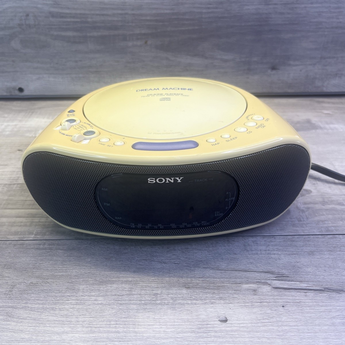Vtg Sony ICF-CD837 Dream Machine CD Player AM FM Radio Alarm | eBay