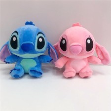 Kawaii Stitch Sleep Plush Toy 20cm Anime Plush Role Pendant Doll Kids