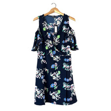 NWT Women's Cold Shoulder Black Floral Nasty Gal Dress 12