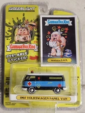 2021 Greenlight Garbage Pail Kids Mauled Paul 1965 Volkswagen Panel Van 1:64