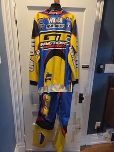 GT Vintage BMX Jersey Size XXL WD-40 Team Factory Racing W Matching Pants AXO