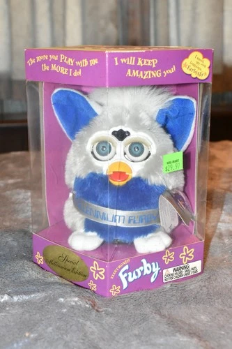 Y2K Millennium Blue Furby - Limited Special Edition Release - Tiger Electronics