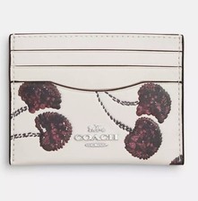 Coach Slim id Case With Cherry Print, NWT