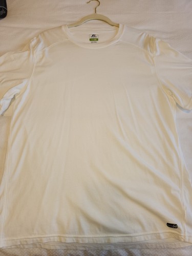 Russell Athletic Dri-Power 360 White Short Sleeve Performance T-Shirt Large