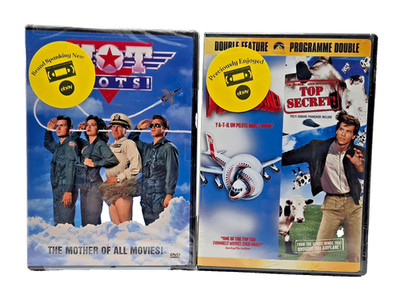 Airplane / Top Secret (1980/1984 DVD) / Hot Shots (1991, New Factory Sealed DVD)
