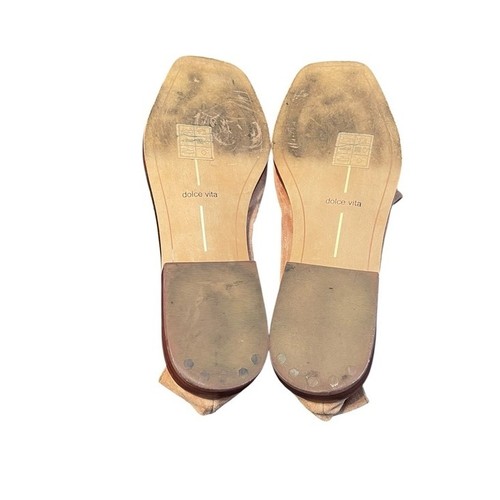 Dolce Vita Women's Brown Suede Beny Loafer Square Toe Flat Slip On Shoes Size 7 - Afbeelding 7 van 8