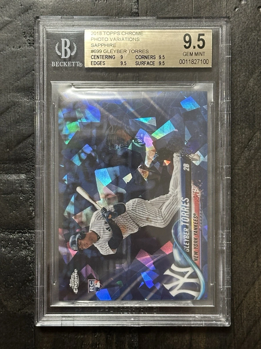 2018 Topps Chrome Sapphire Edition - Gleyber Torres #699 for sale