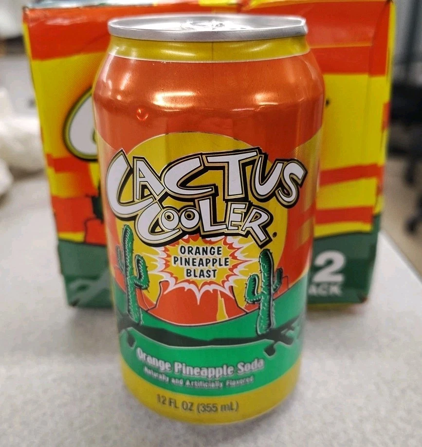 CACTUS COOLER SODA Orange 🍊 Pineapple 🍍Soda 12 Pack Can Quick Ship 5/2026