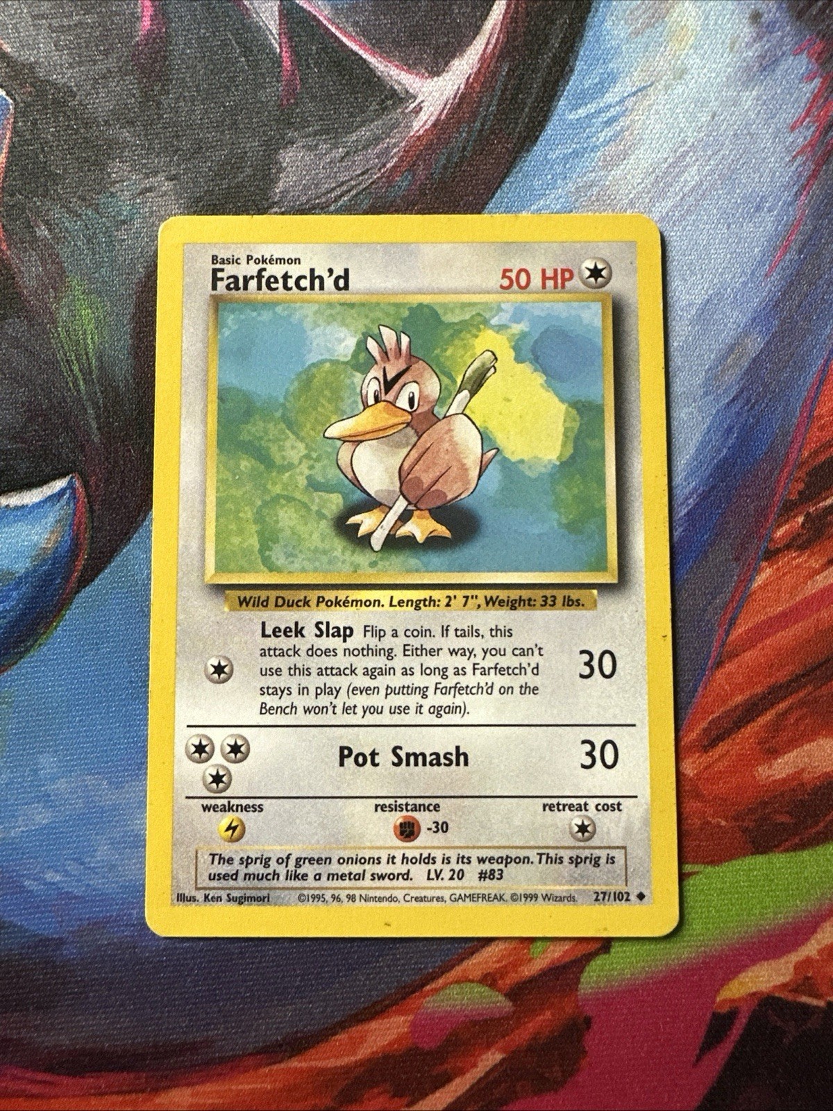 Farfetch’d 27/102 Pokemon Card Unlimited Base Set UnCommon
