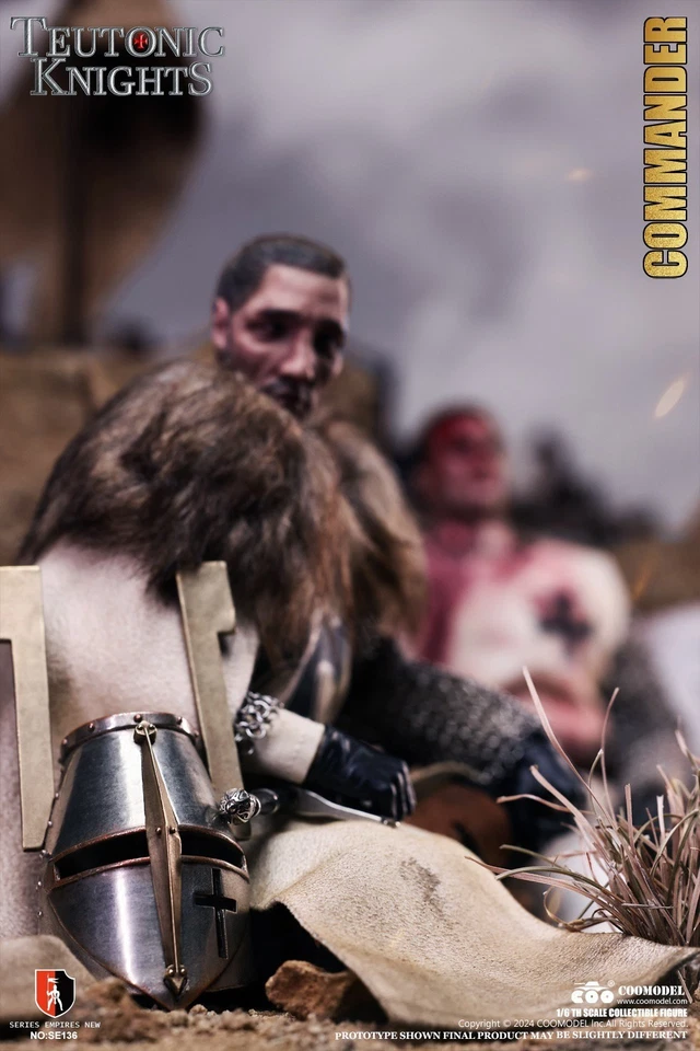 COOMODEL SE136 EMPIRES TEUTONIC KNIGHTS / COMMANDER 1/6 FIGURE White Bronze Ver - Image 3 of 4