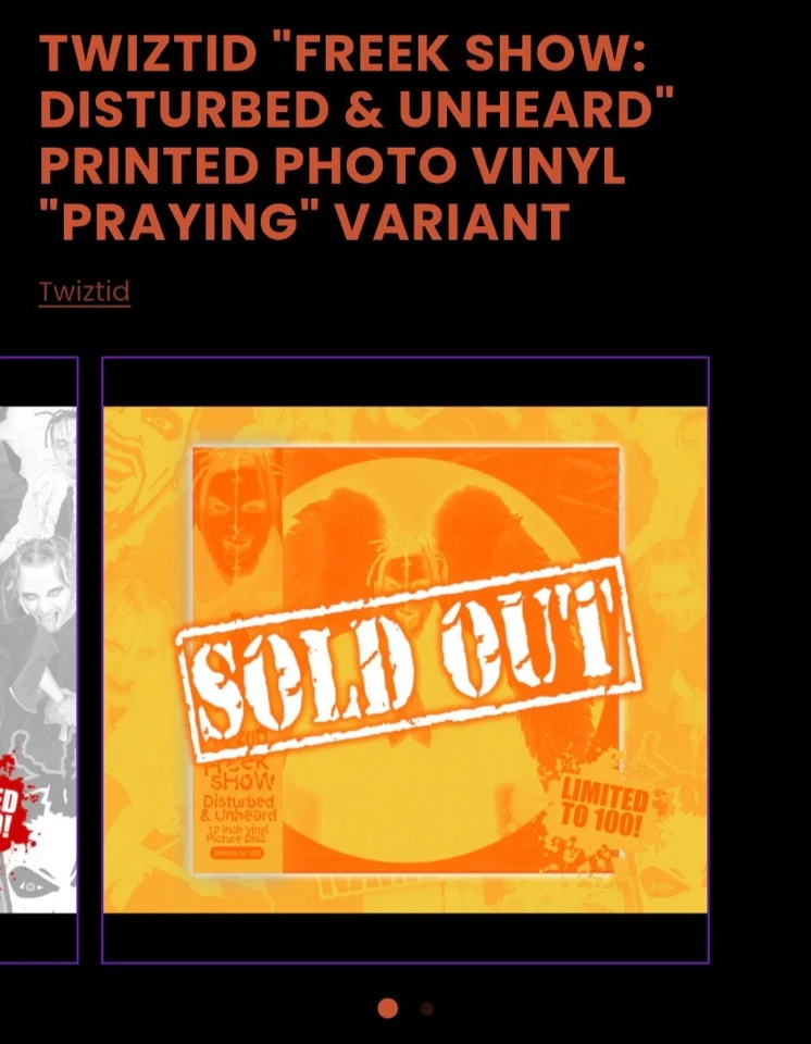 FREEK SHOW DISTURBED AND UNHEARD PRAYING Limited To 100 Vinyl RARE ICP madrox - Image 3 of 4