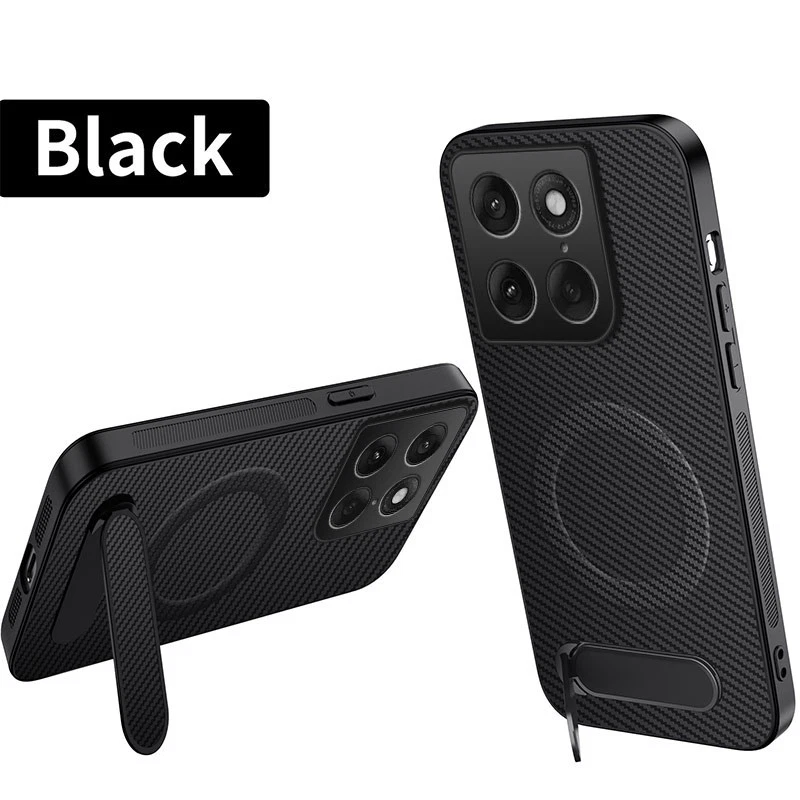 For Motorola Signature Edge70 Pro 60 Fusion Carbon Fiber Skin Magnetic StandCase - Picture 2 of 15
