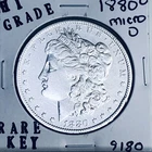 1880 O MICRO O MORGAN SILVER DOLLAR HI GRADE U.S. MINT RARE KEY COIN 9180