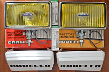 Nos 1970s Carello Pf435 Pa444 160mm Yellow Fog Driving Lights Italy Nos 1970s Carello Pf435 Pa444 160mm Yellow Fog Driving Lights Italy